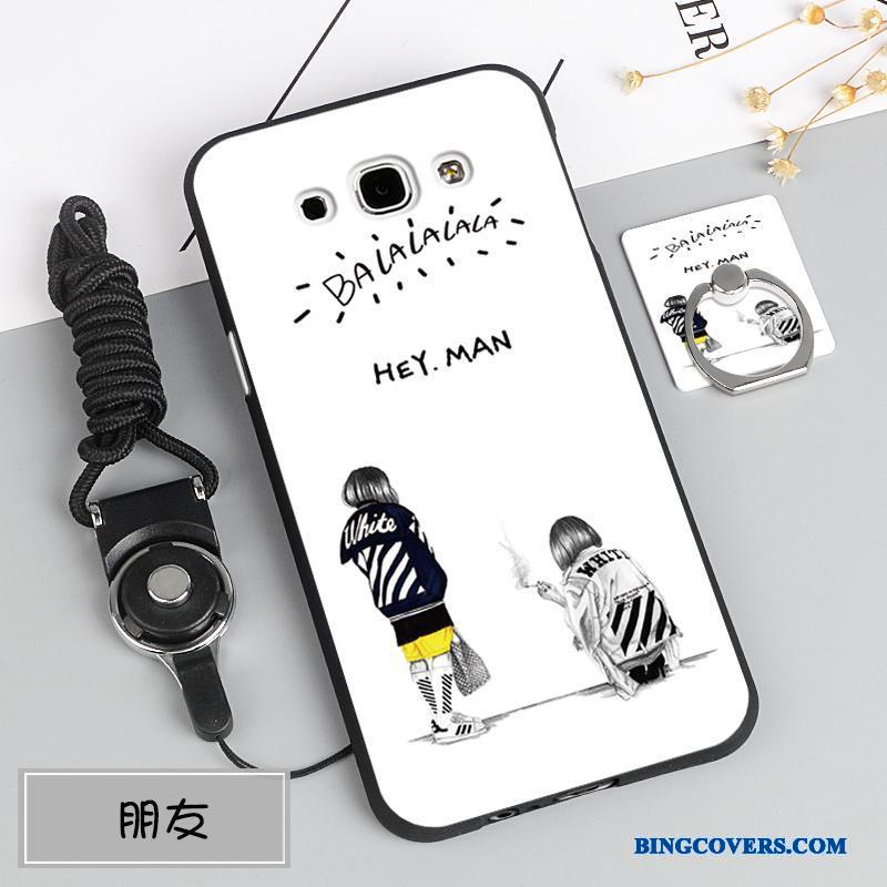 Samsung Galaxy A8 Trend Silikone Anti-fald Etui Telefon Blød Blå