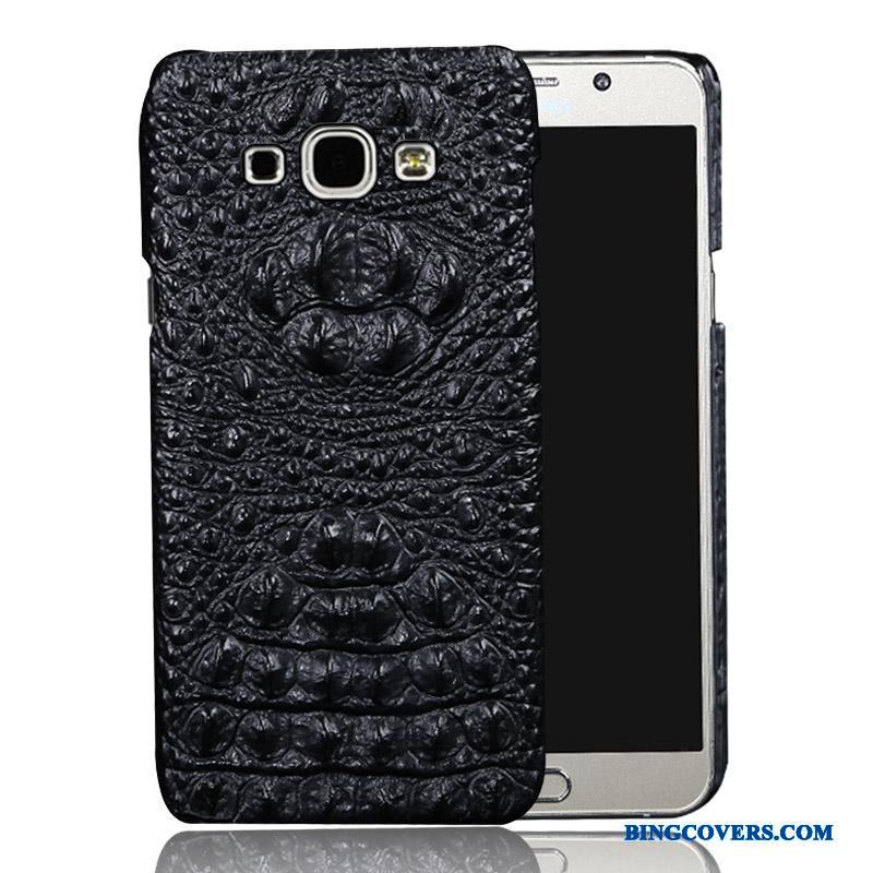 Samsung Galaxy A8 Tynd Mobiltelefon Stjerne Etui Telefon Cover Ægte Læder