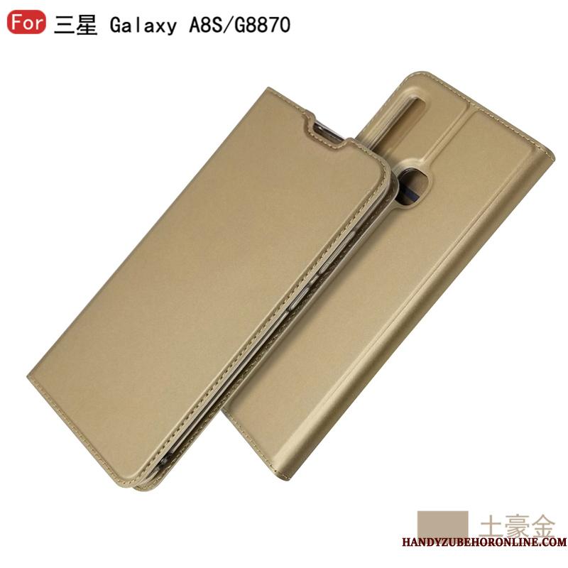 Samsung Galaxy A8s Etui Folio Business Stjerne Lædertaske Anti-fald Telefon