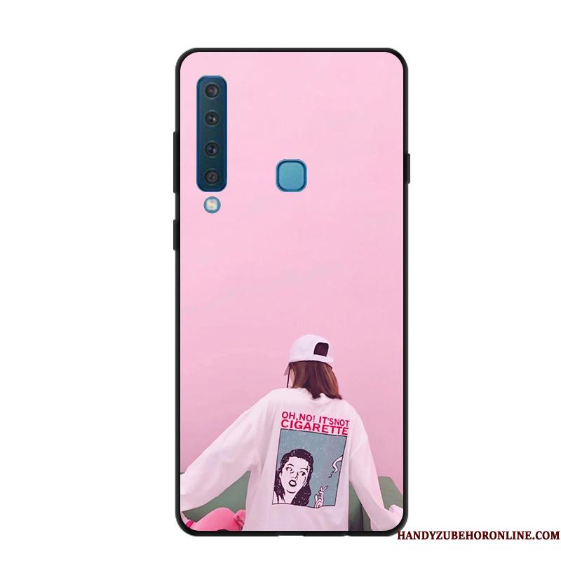 Samsung Galaxy A9 2018 Nubuck Cartoon Beskyttelse Anti-fald Stjerne Cover Telefon Etui