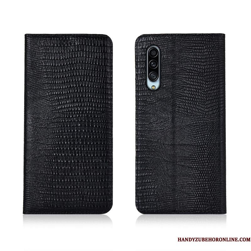 Samsung Galaxy A90 5g Anti-fald Cover Clamshell Lædertaske Alt Inklusive Etui Ægte Læder