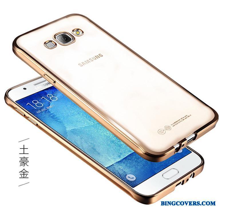 Samsung Galaxy J3 2016 Etui Blød Beskyttelse Silikone Telefon Stjerne Sølv