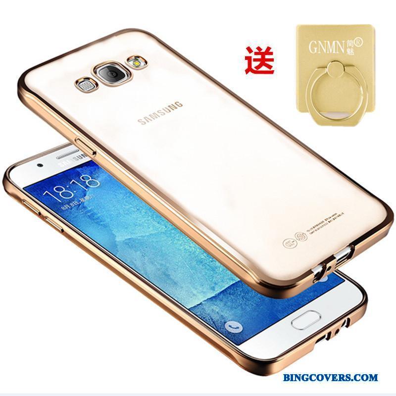 Samsung Galaxy J3 2016 Guld Beskyttelse Etui Cover Stjerne Blød Mobiltelefon