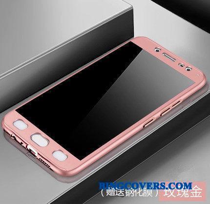 Samsung Galaxy J3 2016 Nubuck Tynd Guld Etui Telefon Mobiltelefon Cover