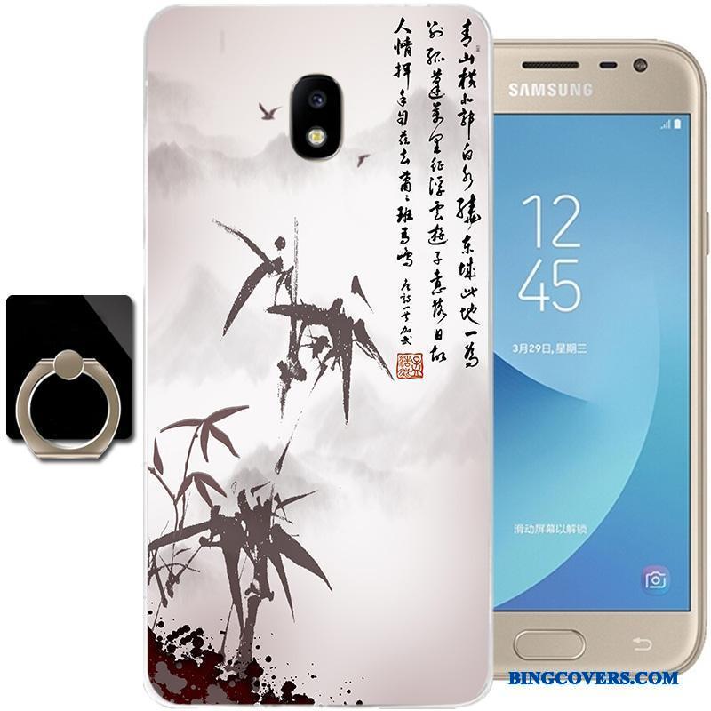 Samsung Galaxy J3 2017 Cover Beskyttelse Telefon Etui Blød Stjerne Alt Inklusive Kinesisk Stil