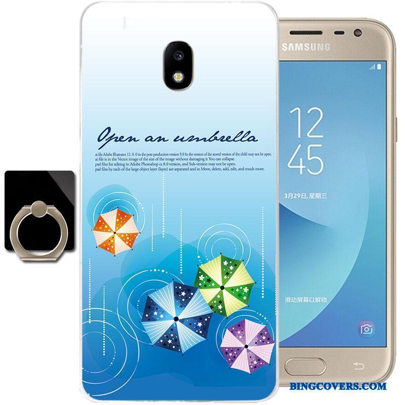 Samsung Galaxy J3 2017 Silikone Telefon Etui Anti-fald Cover Stjerne Beskyttelse Alt Inklusive