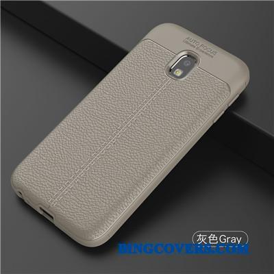 Samsung Galaxy J3 2017 Stjerne Silikone Anti-fald Kreativ Cyan Telefon Etui Cover