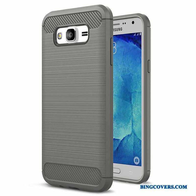 Samsung Galaxy J5 2015 Etui Beskyttelse Mobiltelefon Stjerne Blød Silikone Blå