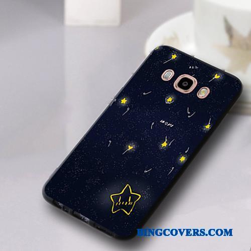 Samsung Galaxy J5 2016 Beskyttelse Cover Etui Lyseblå Hængende Ornamenter Telefon Stjerne
