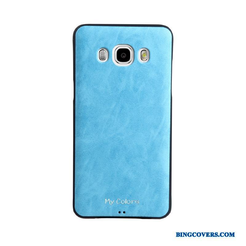Samsung Galaxy J5 2016 Blå Beskyttelse Blød Cover Stjerne Telefon Etui Læder