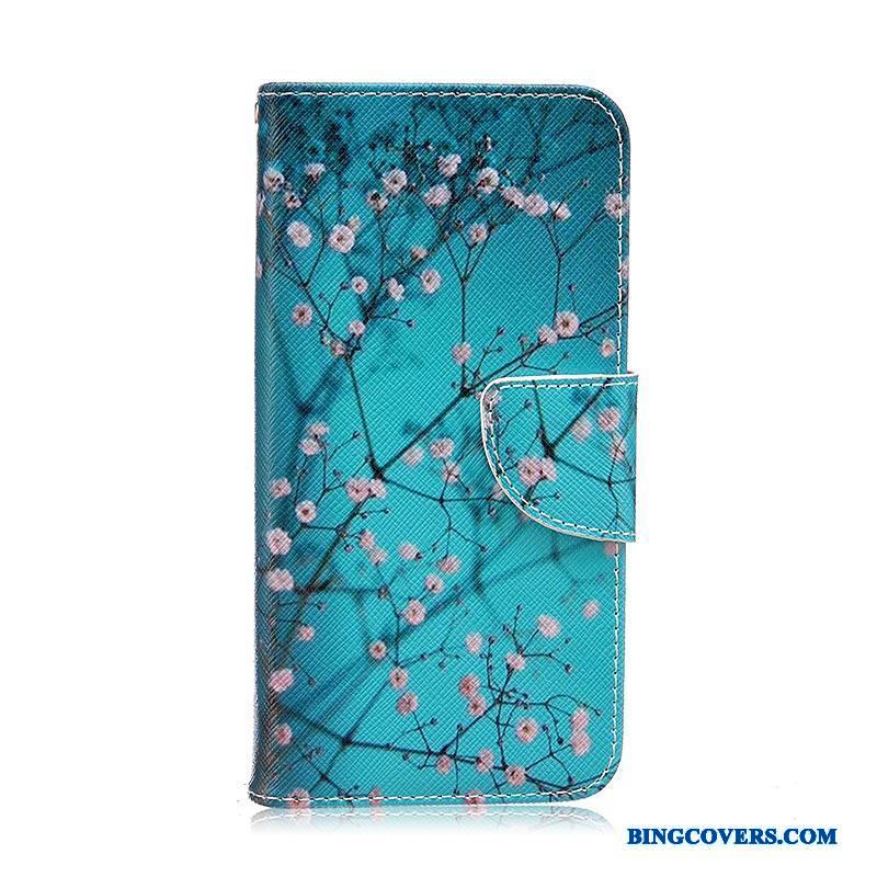 Samsung Galaxy J5 2016 Farve Lædertaske Cover Stjerne Telefon Etui Malet Blomster
