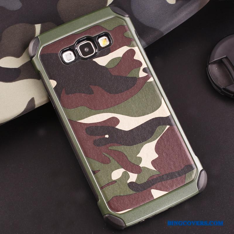 Samsung Galaxy J5 2016 Stjerne Grøn Lilla Telefon Etui Beskyttelse Cover Camouflage