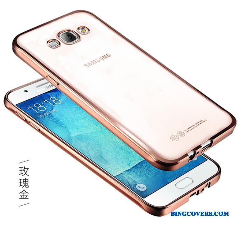 Samsung Galaxy J5 2016 Telefon Etui Sølv Gennemsigtig Anti-fald Silikone Blød Stjerne