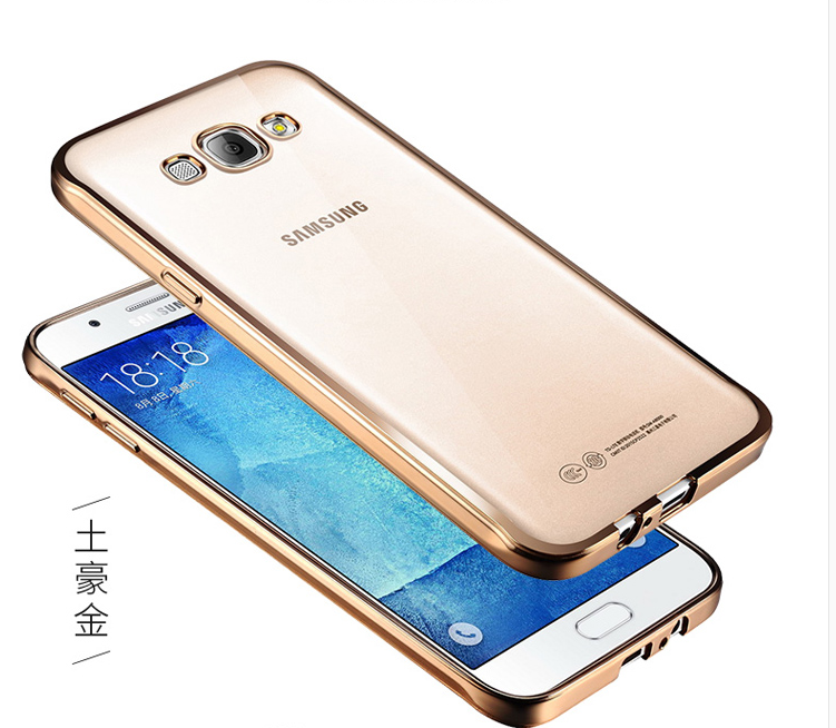 Samsung Galaxy J5 2016 Tynd Rosa Guld Beskyttelse Stjerne Belægning Cover Etui