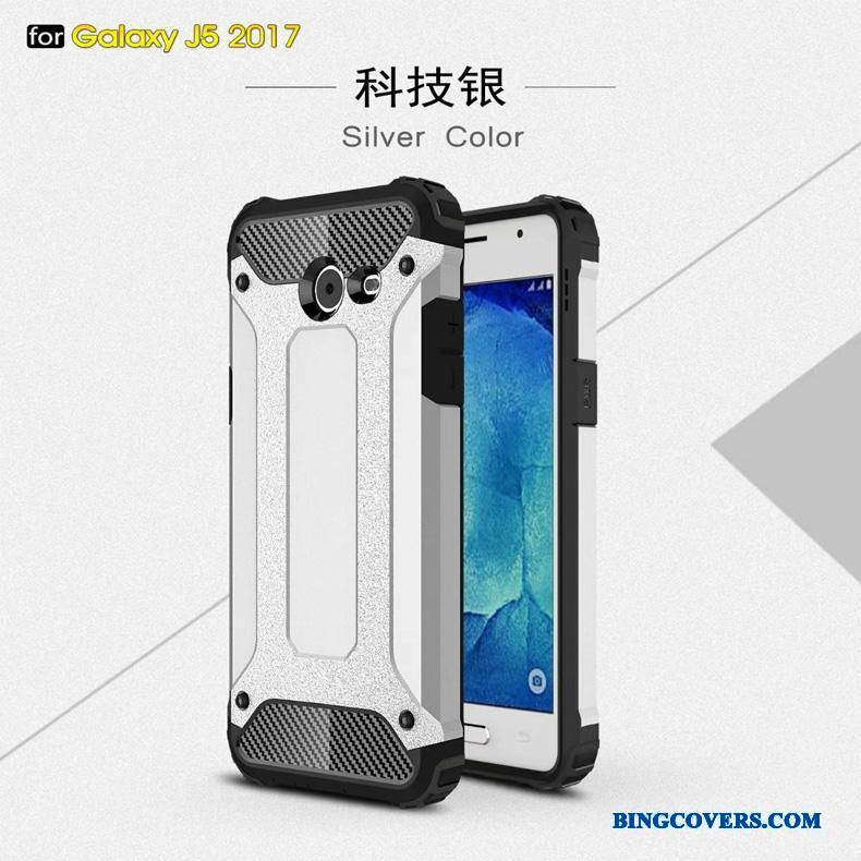 Samsung Galaxy J5 2017 Mobiltelefon Alt Inklusive Telefon Etui Beskyttelse Silikone Tre Forsvar Cover