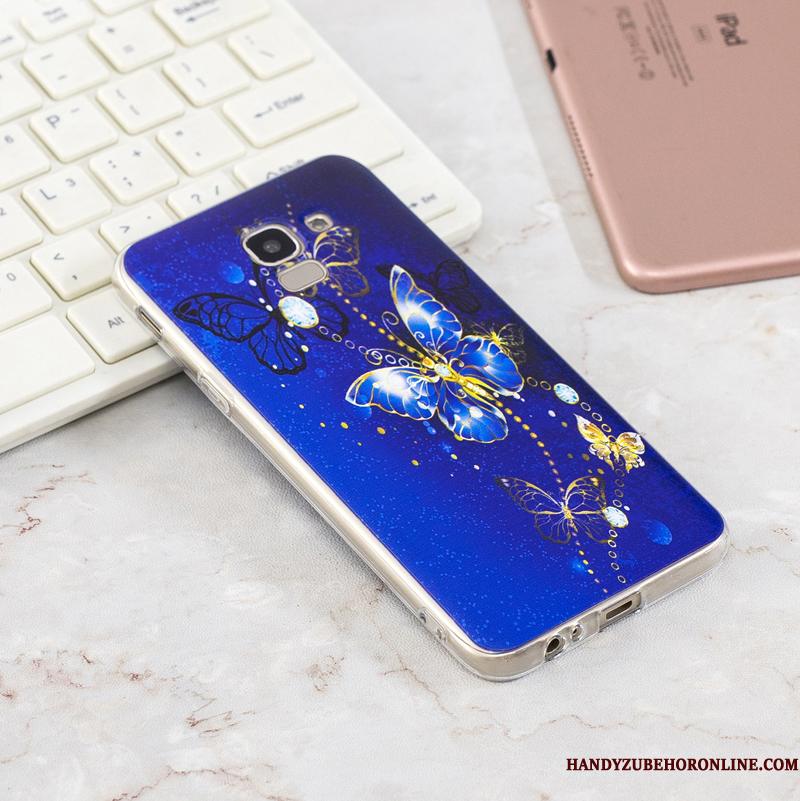 Samsung Galaxy J6 Cover Mode Telefon Etui Smuk Tynd Bagdæksel Gul