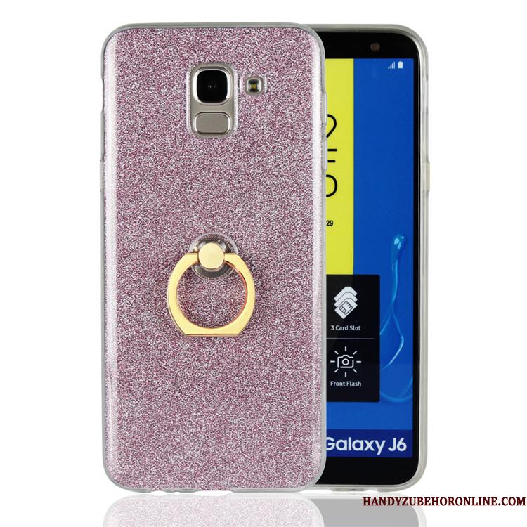 Samsung Galaxy J6 Silikone Blød Anti-fald Stjerne Etui Mobiltelefon Cover