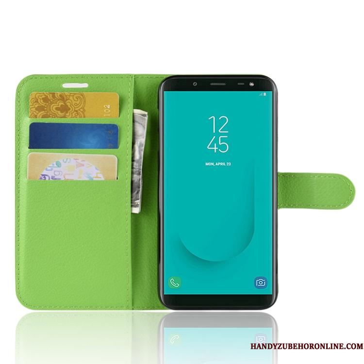 Samsung Galaxy J6 Stjerne Tegnebog Anti-fald Blå Telefon Etui Lædertaske Alt Inklusive