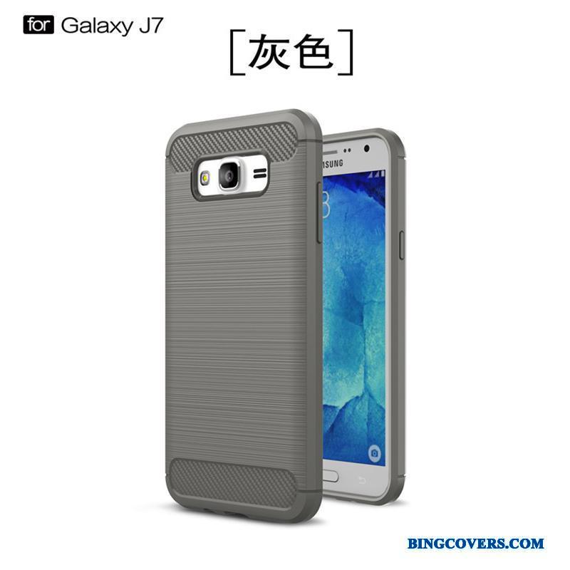 Samsung Galaxy J7 2015 Blød Alt Inklusive Ny Beskyttelse Telefon Etui Stjerne Silikone