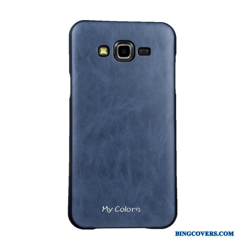 Samsung Galaxy J7 2015 Business Stjerne Telefon Etui Cover Læder Beskyttelse Blød