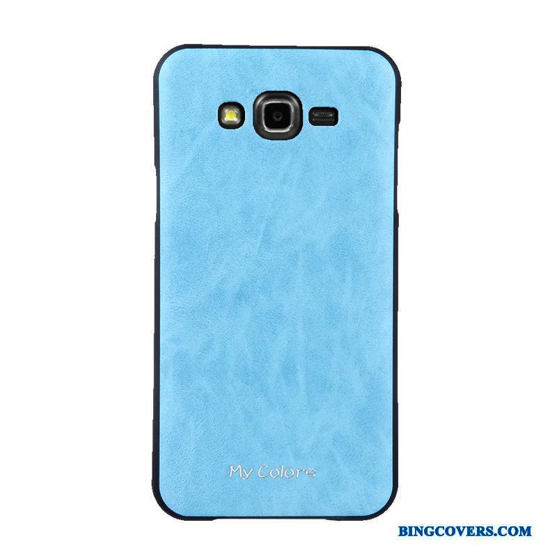 Samsung Galaxy J7 2015 Business Stjerne Telefon Etui Cover Læder Beskyttelse Blød