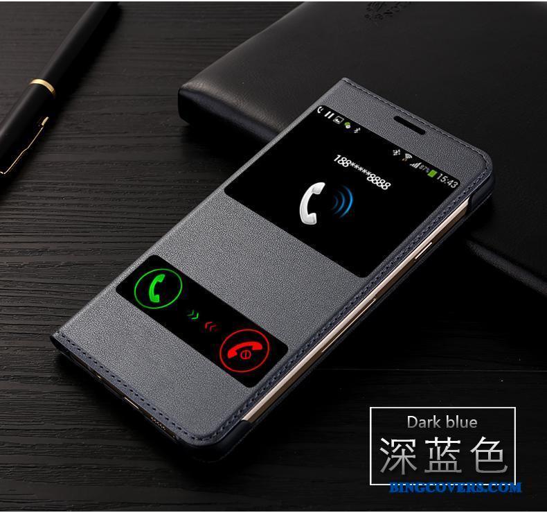 Samsung Galaxy J7 2015 Etui Cover Telefon Stjerne Folio Beskyttelse Lyserød