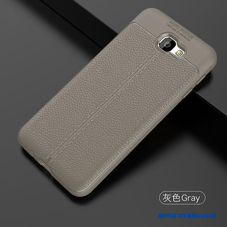 Samsung Galaxy J7 2015 Silikone Anti-fald Cover Telefon Etui Stjerne Blå Beskyttelse