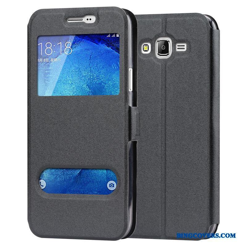 Samsung Galaxy J7 2015 Telefon Etui Stjerne Beskyttelse Alt Inklusive Cover Lædertaske Mobiltelefon