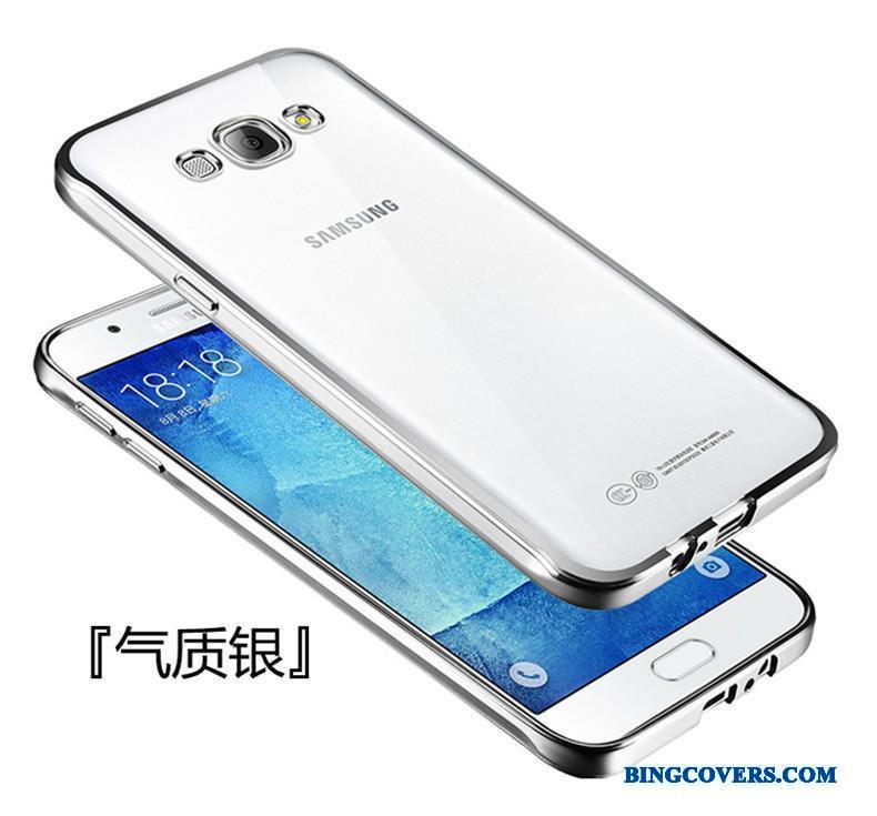 Samsung Galaxy J7 2016 Silikone Blød Gennemsigtig Telefon Etui Cover Anti-fald Stjerne