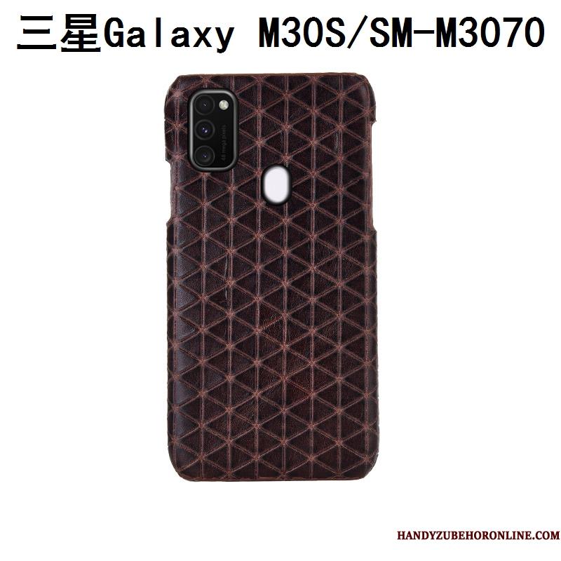 Samsung Galaxy M30s Mode Tilpas Cover Telefon Etui Blå Anti-fald Bagdæksel