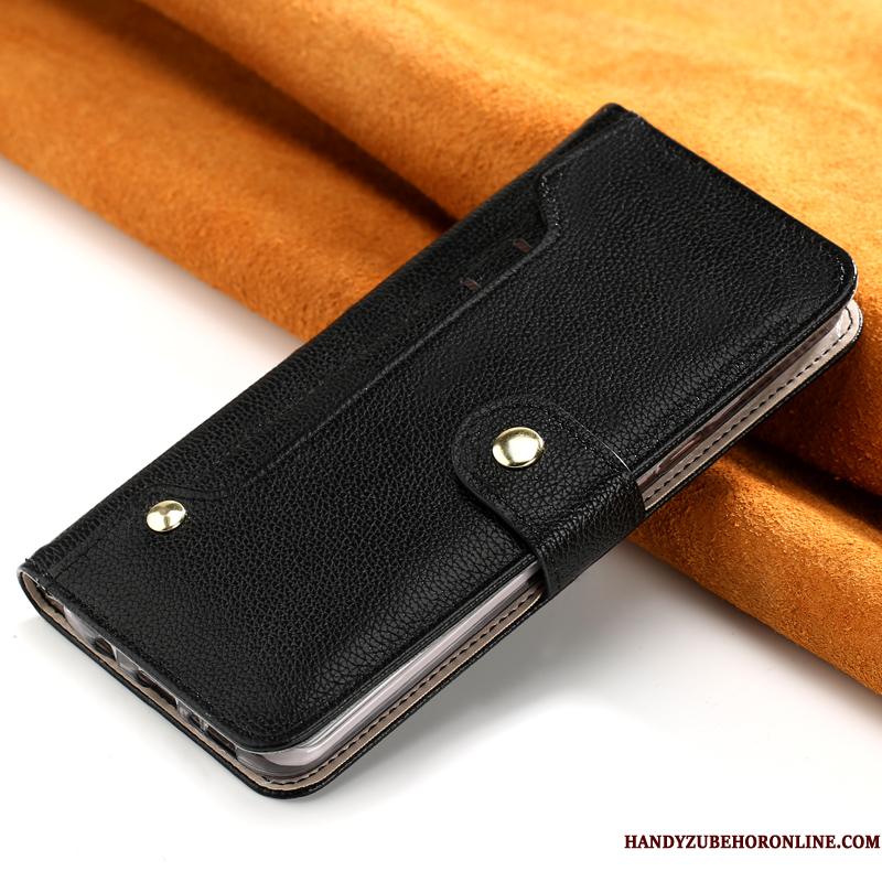 Samsung Galaxy Note 10 Cover Beskyttelse Tegnebog Ægte Læder Telefon Etui Anti-fald Kort
