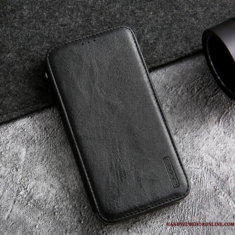 Samsung Galaxy Note 10 Etui Simple Blå Stjerne Tynd Cover Lædertaske Ægte Læder