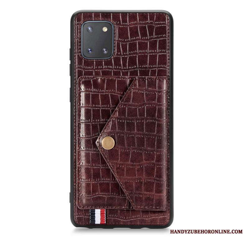 Samsung Galaxy Note 10 Lite Krokodille Mønster Anti-fald Lædertaske Stjerne Telefon Etui Alt Inklusive Beskyttelse