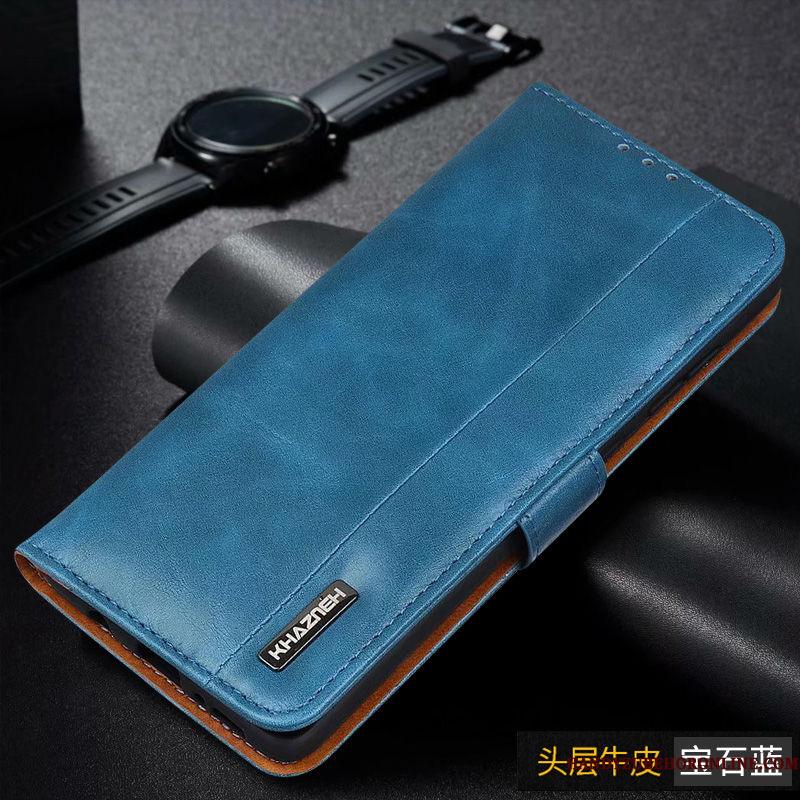 Samsung Galaxy Note 10 Lite Lædertaske Telefon Etui Cover Blå Alt Inklusive Folio Beskyttelse