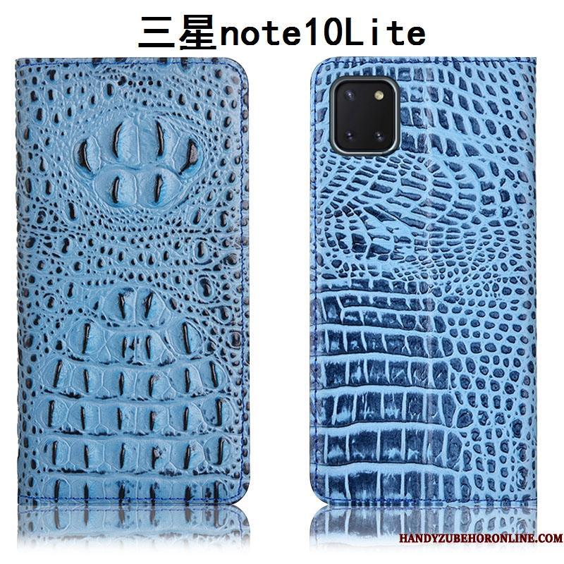 Samsung Galaxy Note 10 Lite Telefon Etui Krokodille Stjerne Mønster Folio Anti-fald Beskyttelse