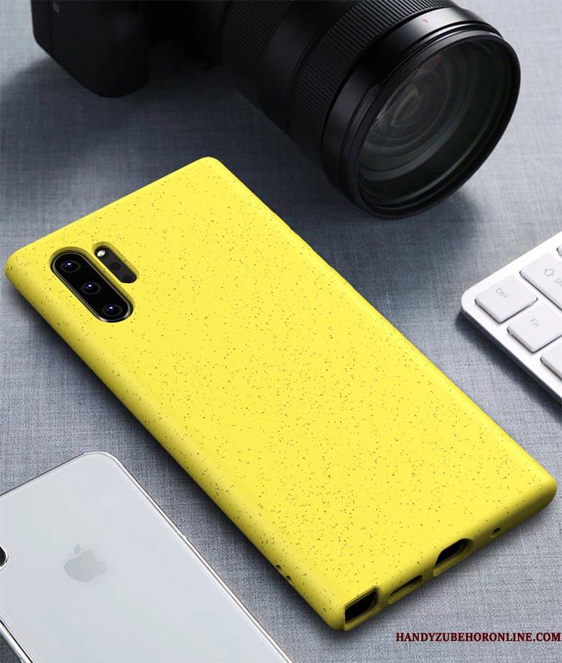 Samsung Galaxy Note 10+ Telefon Etui Anti-fald Pu Stjerne Beskyttelse Cover Grøn