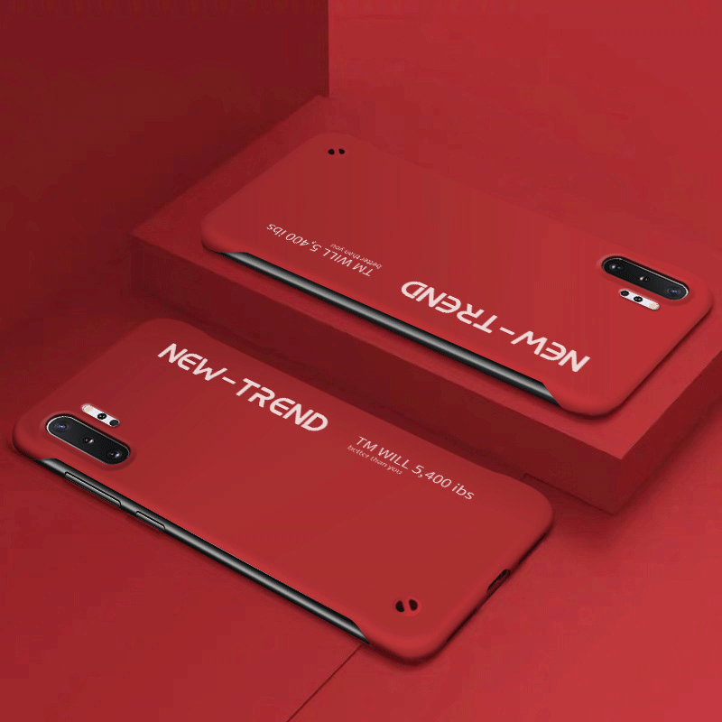 Samsung Galaxy Note 10+ Telefon Etui Stjerne Kreativ Simple Ramme Net Red Grøn