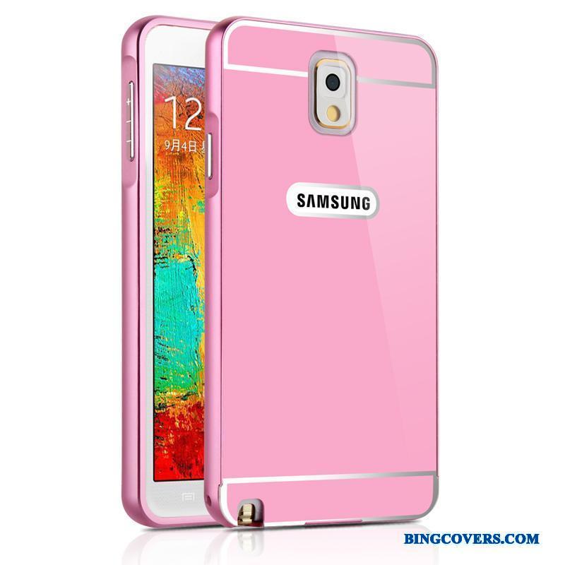 Samsung Galaxy Note 3 Cover Stjerne Hærdning Anti-fald Metal Telefon Etui Ramme