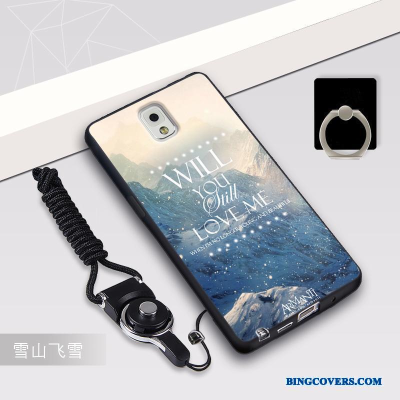 Samsung Galaxy Note 3 Etui Cover Blomster Anti-fald Mobiltelefon Silikone Beskyttelse Stjerne