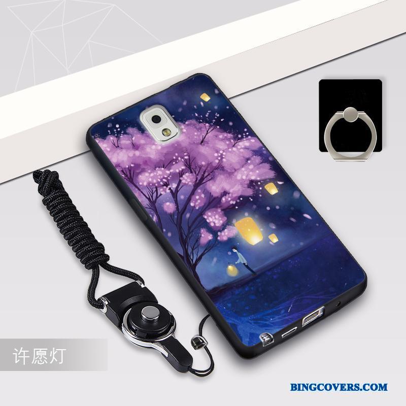 Samsung Galaxy Note 3 Etui Cover Blomster Anti-fald Mobiltelefon Silikone Beskyttelse Stjerne