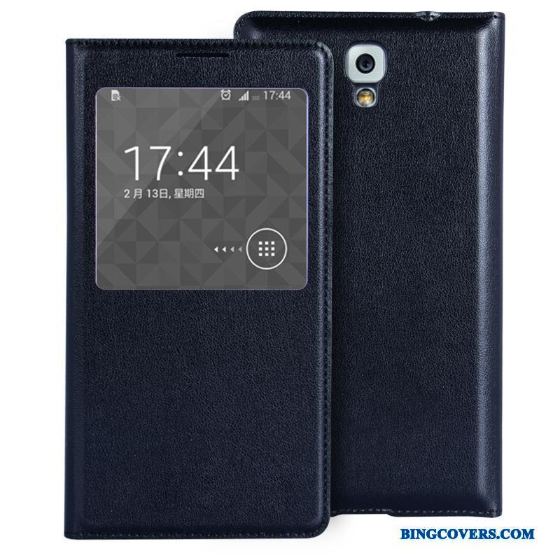 Samsung Galaxy Note 3 Læder Lilla Lyse Folio Mini Telefon Etui Cover