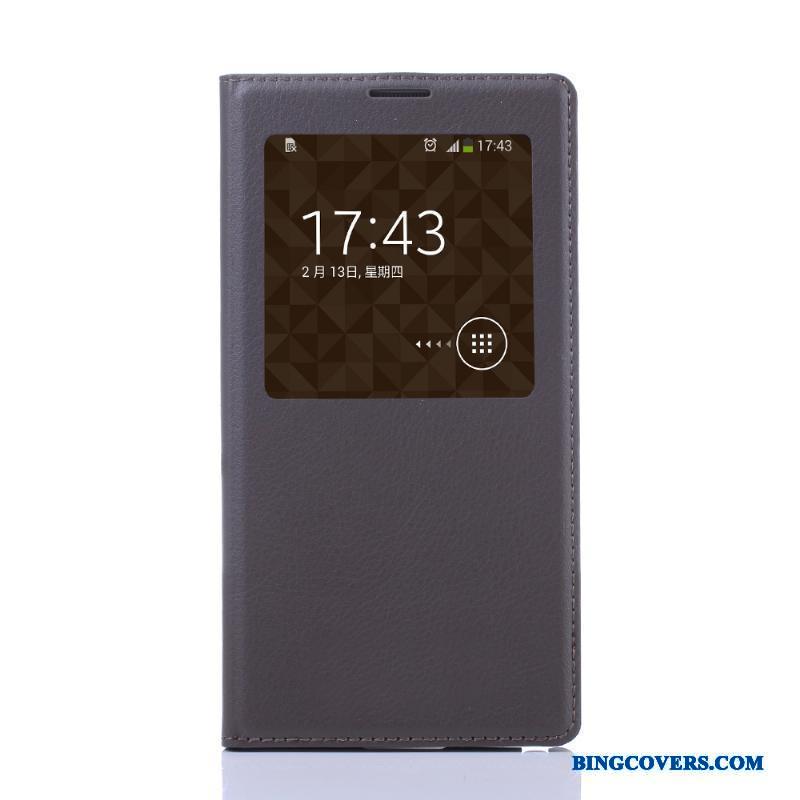 Samsung Galaxy Note 3 Lædertaske Etui Hvid Cover Folio Telefon Stjerne