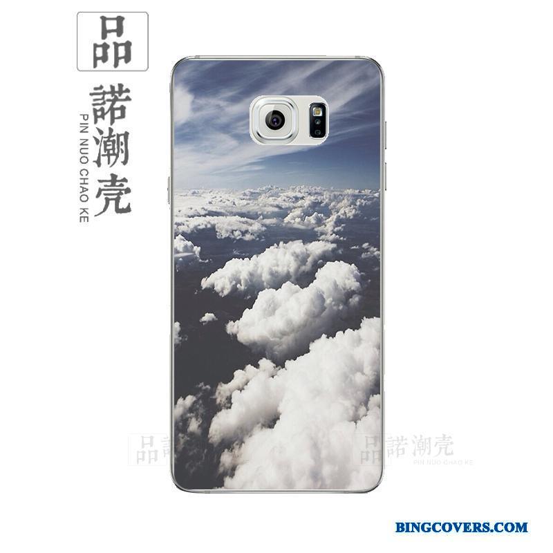 Samsung Galaxy Note 3 Silikone Stjerne Telefon Etui Nubuck Scenery Af Personlighed Lyseblå