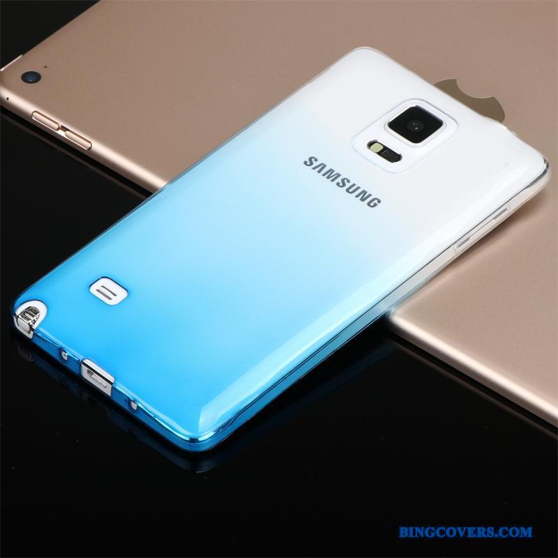 Samsung Galaxy Note 4 Etui Silikone Lyserød Telefon Cover Gennemsigtig Let Tynd