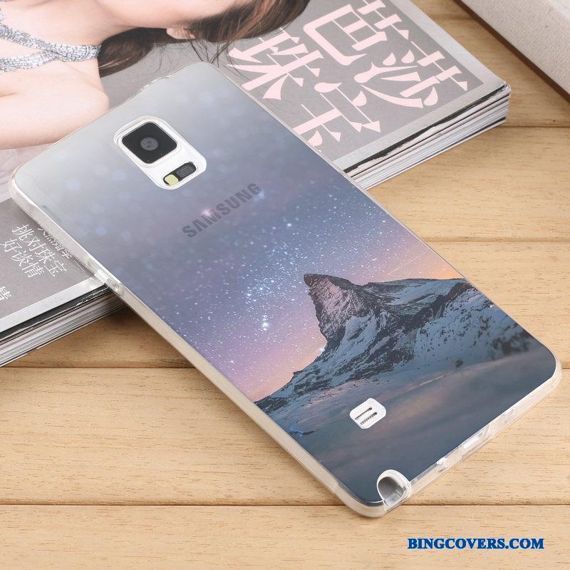 Samsung Galaxy Note 4 Etui Trend Alt Inklusive Stjerne Gennemsigtig Blå Blød Kreativ