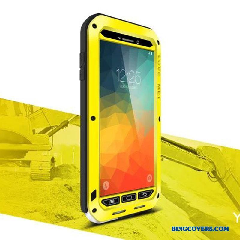 Samsung Galaxy Note 4 Metal Ramme Stjerne Telefon Etui Alt Inklusive Tre Forsvar Anti-fald
