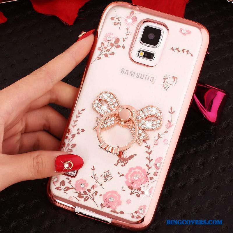Samsung Galaxy Note 4 Ring Rosa Guld Etui Stjerne Cover Telefon Beskyttelse