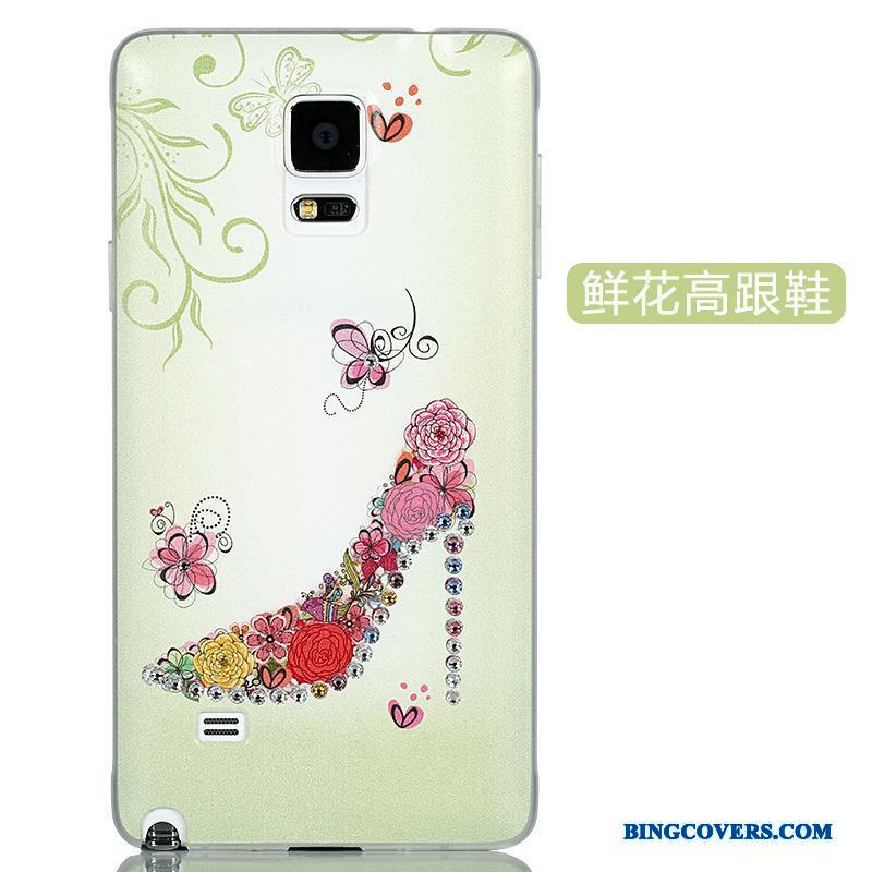Samsung Galaxy Note 4 Strass Cartoon Smuk Bagdæksel Stjerne Telefon Etui Tynd