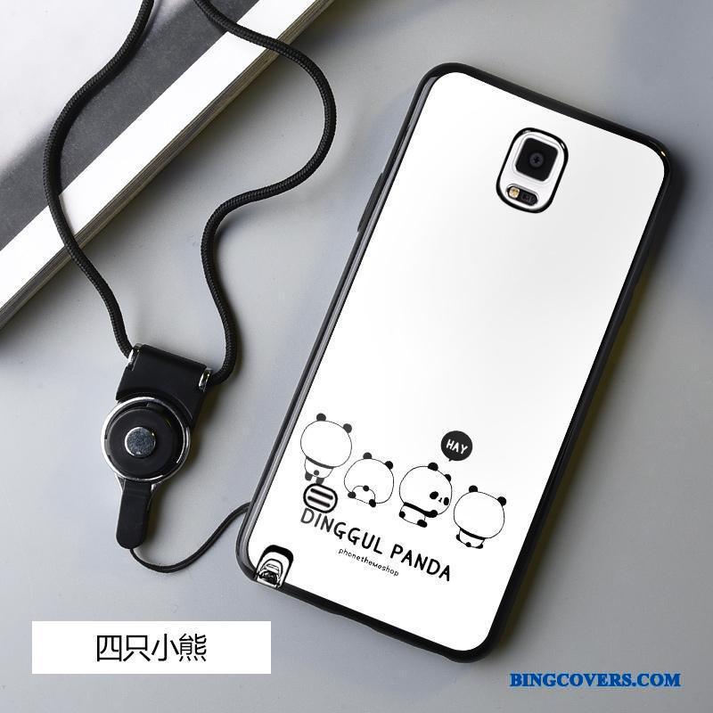 Samsung Galaxy Note 4 Telefon Etui Kreativ Blød Silikone Hængende Ornamenter Stjerne Sort