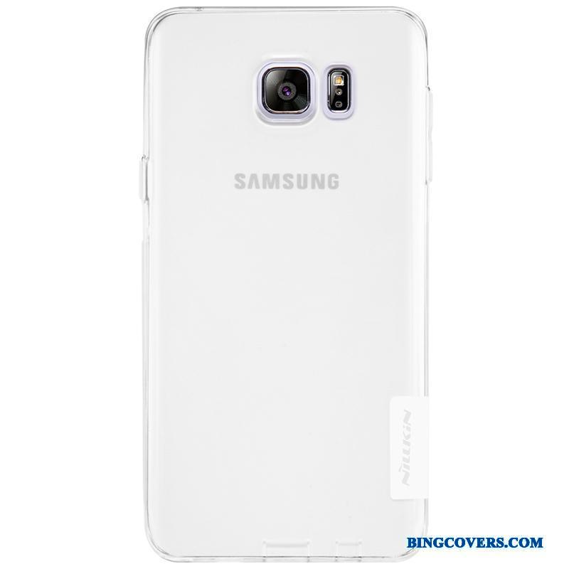 Samsung Galaxy Note 5 Beskyttelse Blød Blå Etui Mobiltelefon Guld Cover